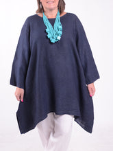 Lagenlook Asymmetric  Linen Tunic - 12236, Tunic, Pure Plus Clothing, Lagenlook Clothing, Plus Size Fashion, Over 50 Fashion